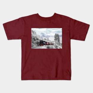 Winter Train Kids T-Shirt